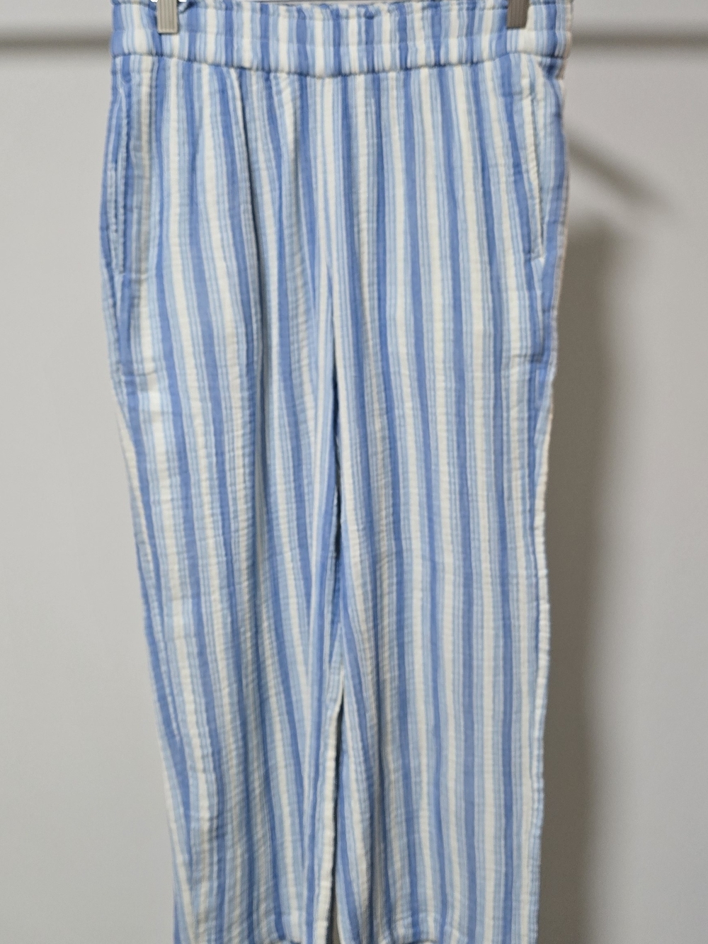 Wonderly Light Blue and White Striped Women’s Pants